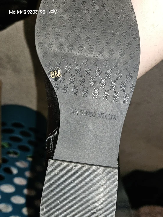 Antonio Melani Black Leather Riding Boots - Picture 4 of 16